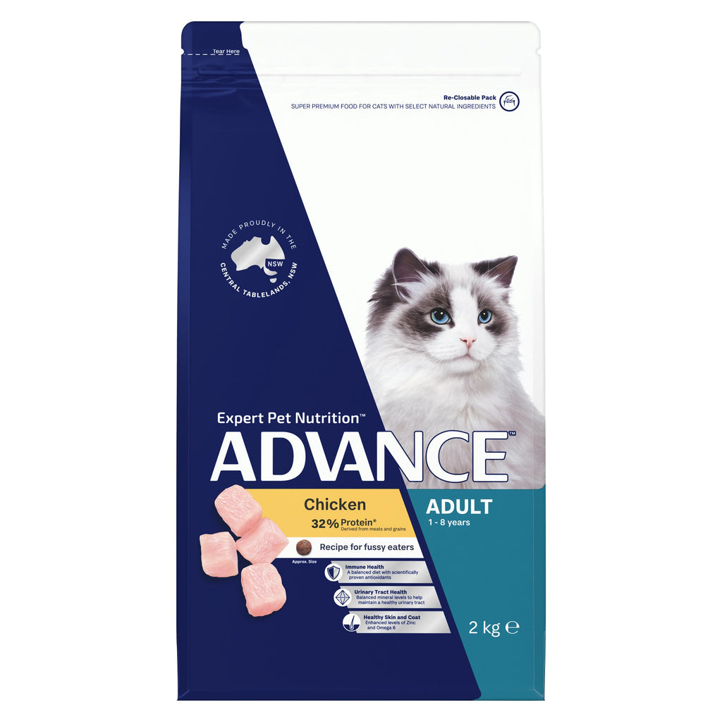 Advance Chicken Adult Cat Dry Food 2kg-Habitat Pet Supplies
