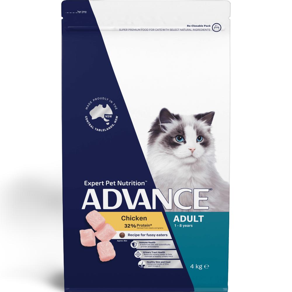 Advance Chicken Adult Cat Dry Food 4kg-Habitat Pet Supplies