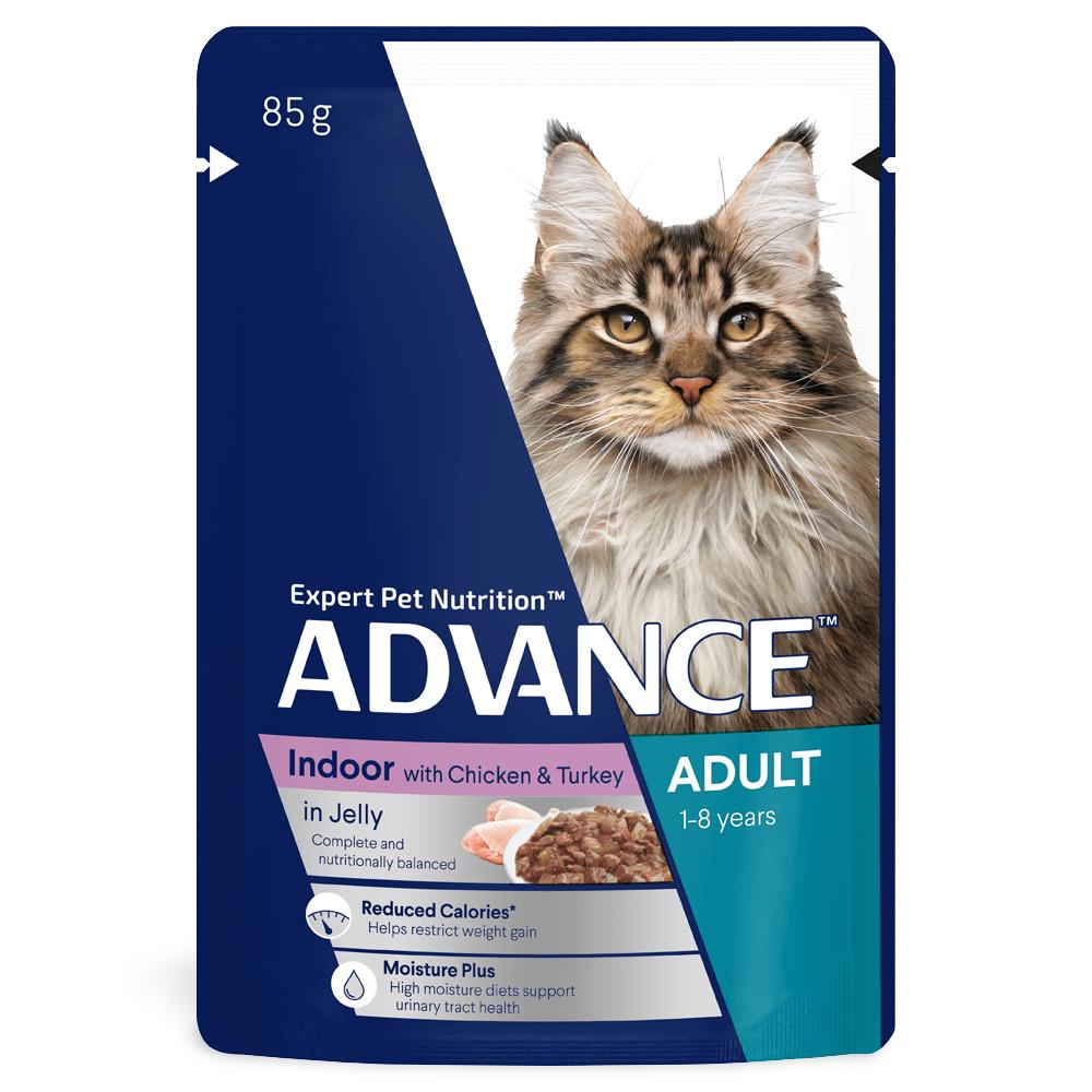 Advance Chicken and Turkey Indoor Cat Wet Food 85g-Habitat Pet Supplies