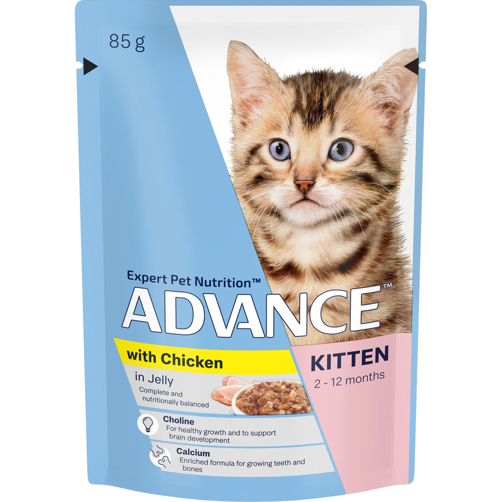 Advance Chicken in Jelly Kitten Wet Food 85g-Habitat Pet Supplies
