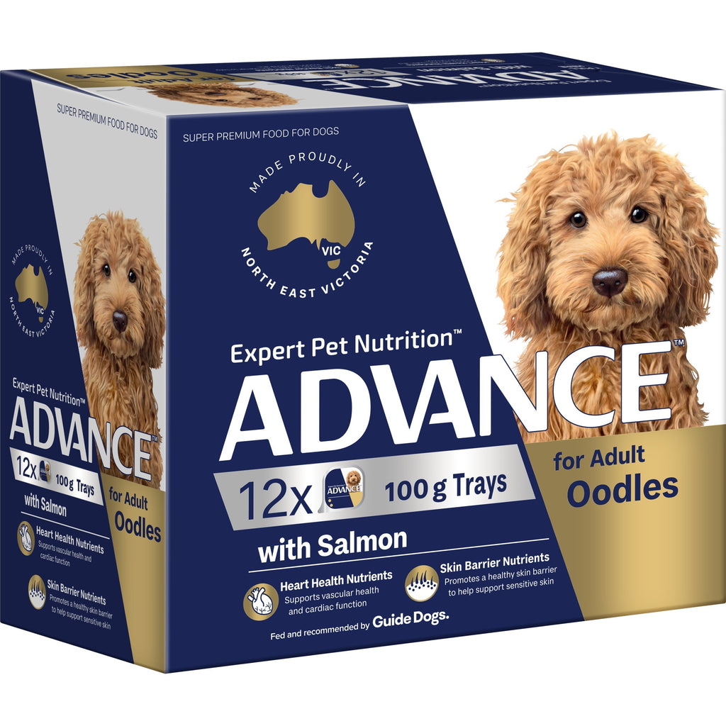 Advance Salmon Oodles Adult Dog Wet Food 100g x 12-Habitat Pet Supplies