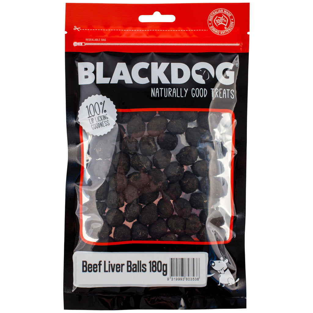 Blackdog Beef Liver Meat Balls Dog Treats 180g-Habitat Pet Supplies