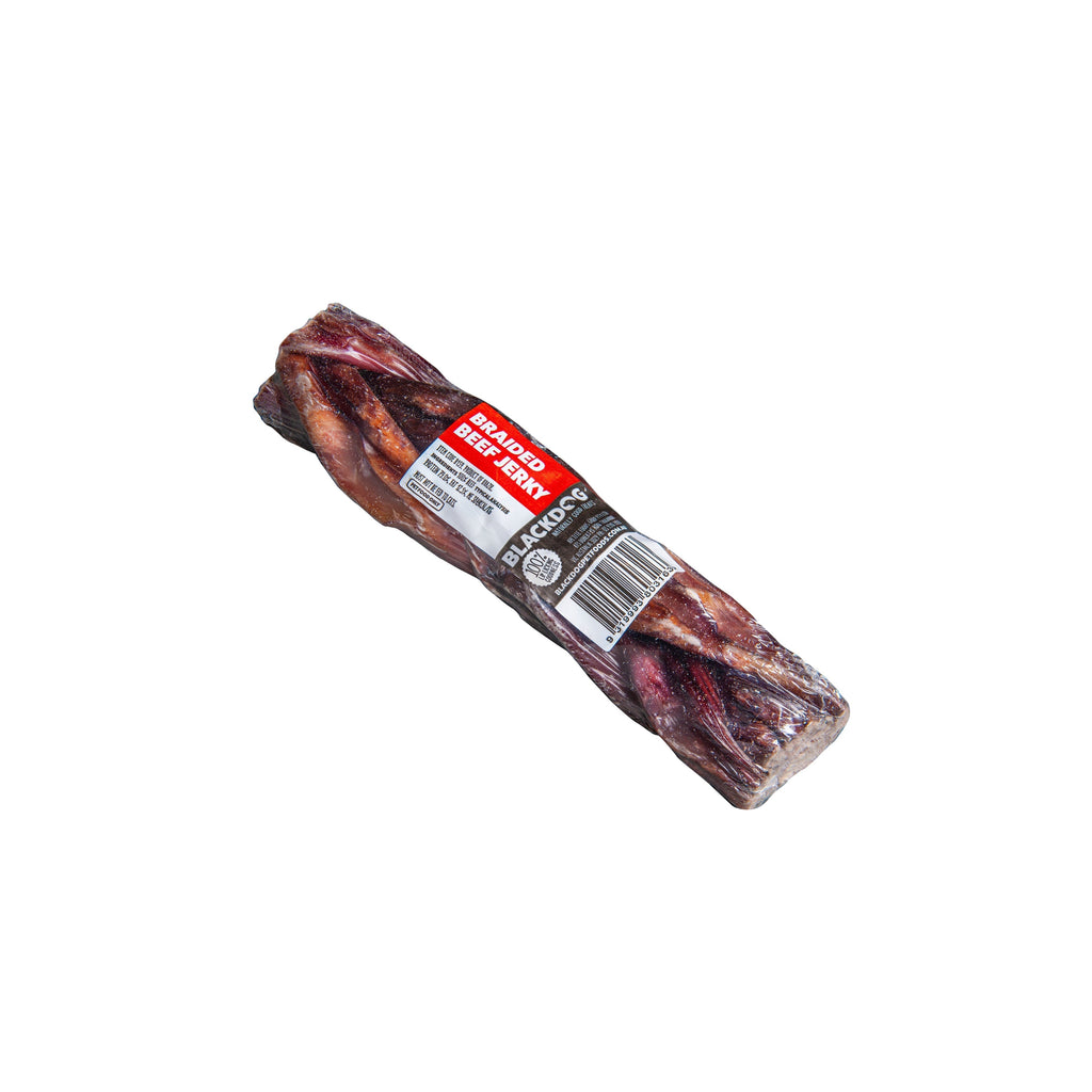 Blackdog Braided Beef Jerky Single Dog Treat-Habitat Pet Supplies