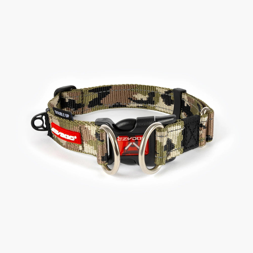EzyDog Double Up Dog Collar Camo Medium-Habitat Pet Supplies