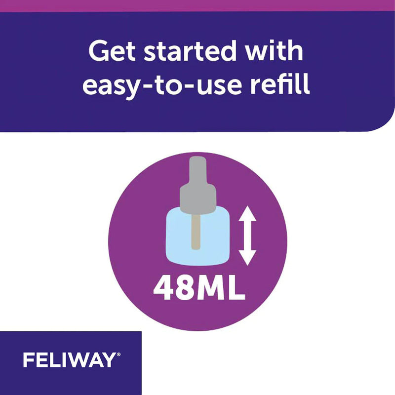 Feliway Pheromone Diffuser Refill for Cats 48ml 3 Pack