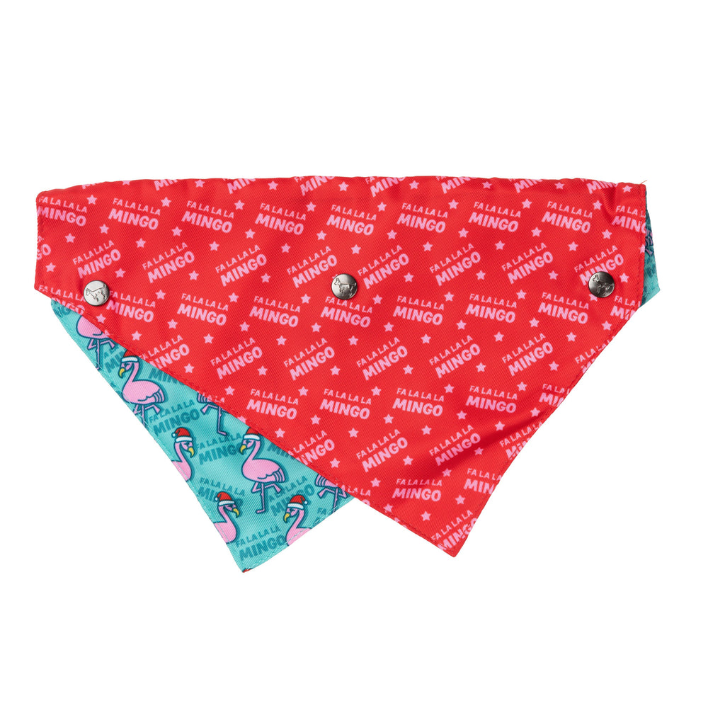 FuzzYard Christmas Fa La La La Mingo Dog Bandana Medium to Large***-Habitat Pet Supplies