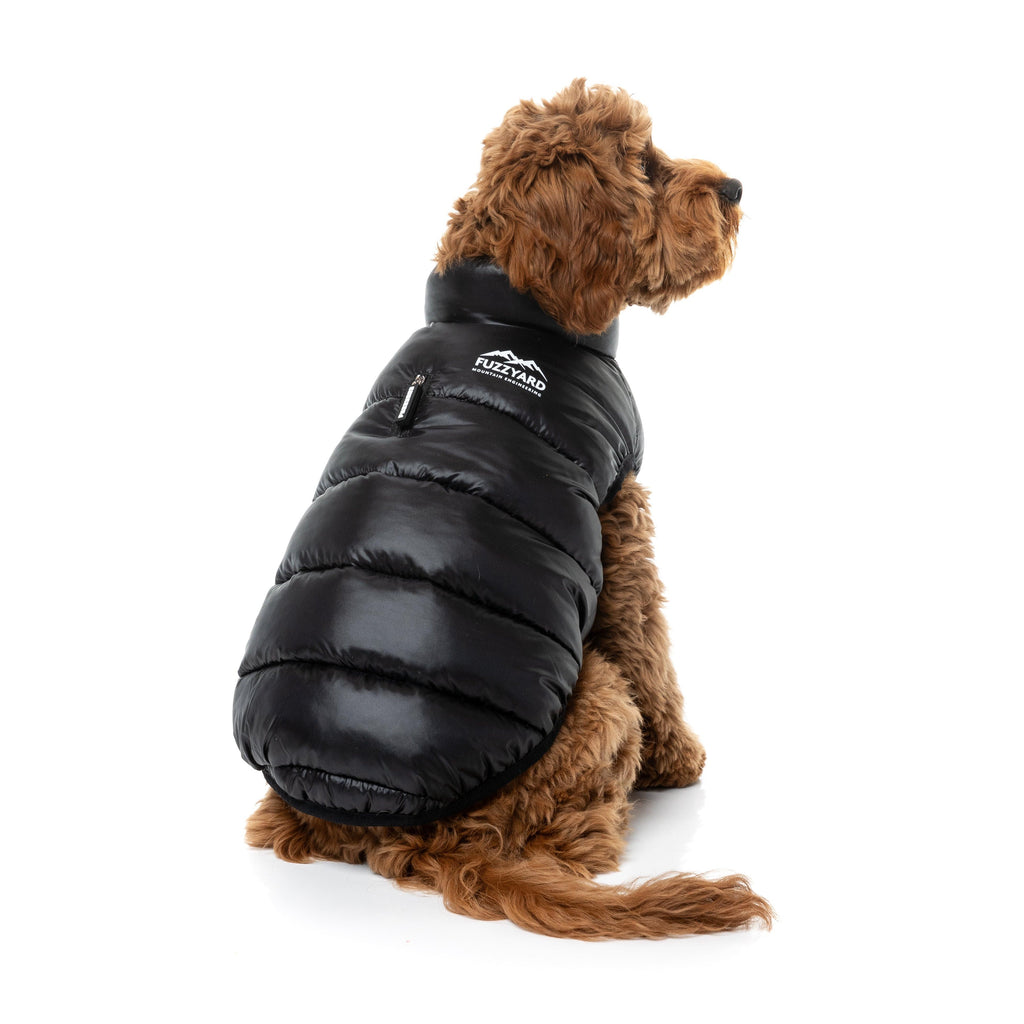 FuzzYard Dog Apparel East Harlem Puffer Jacket Black Size 3-Habitat Pet Supplies