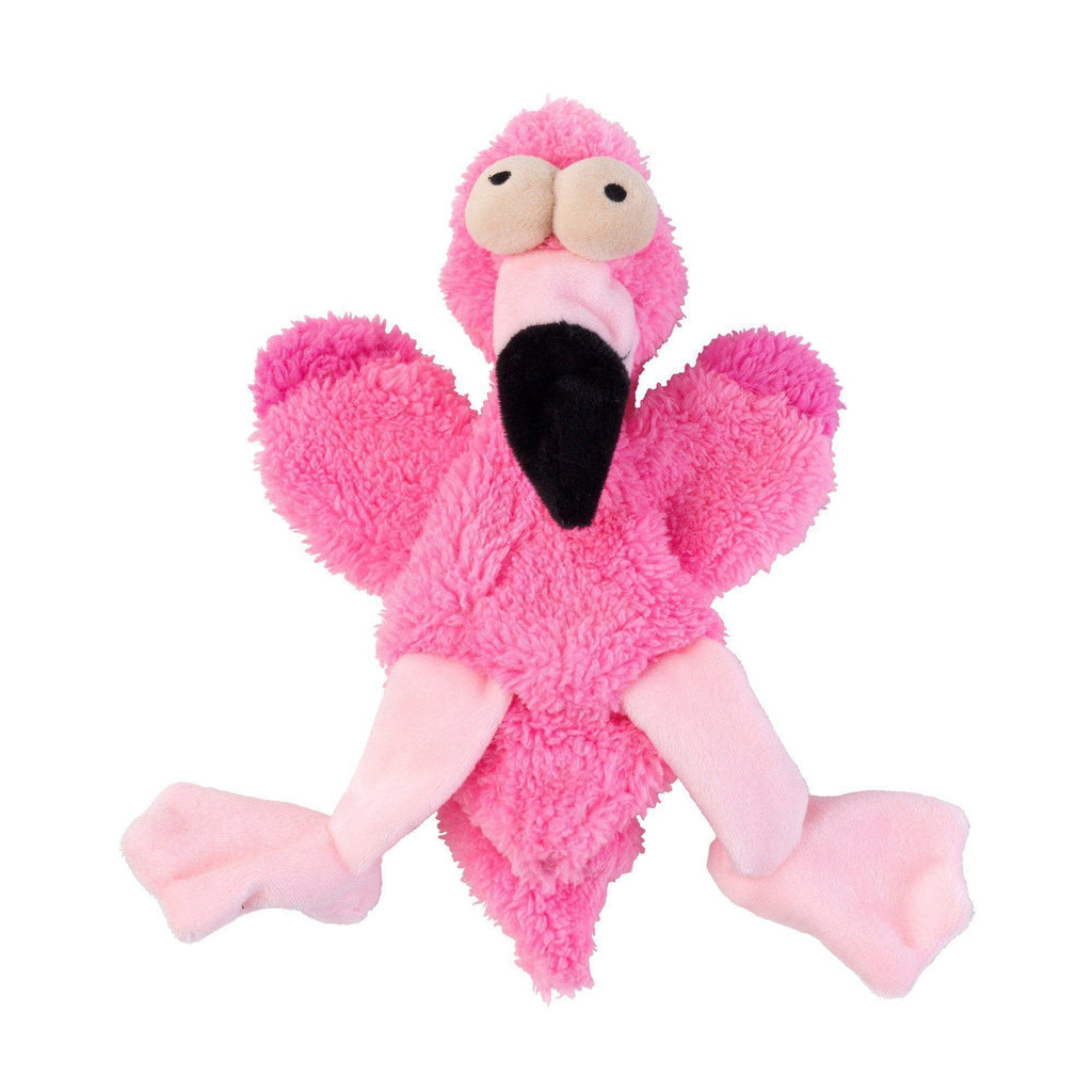 FuzzYard Dog Toy Flat Out Nasties Flo the Flamingo :->>-Habitat Pet Supplies