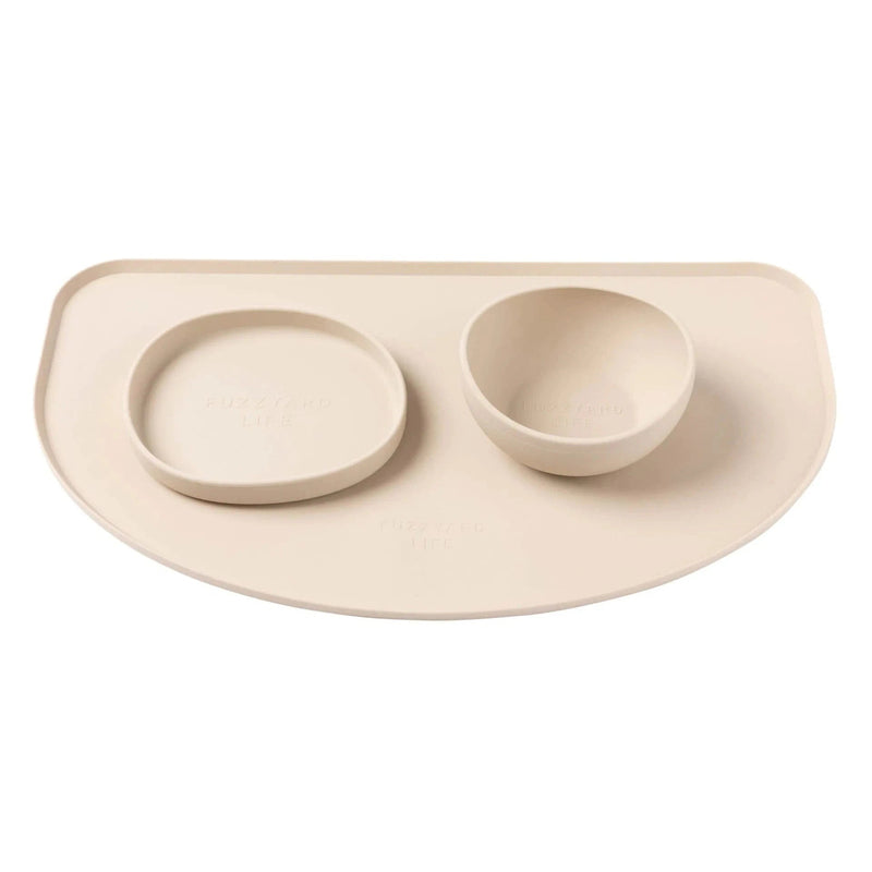 FuzzYard Life Silicone Feeding Mat Sandstone