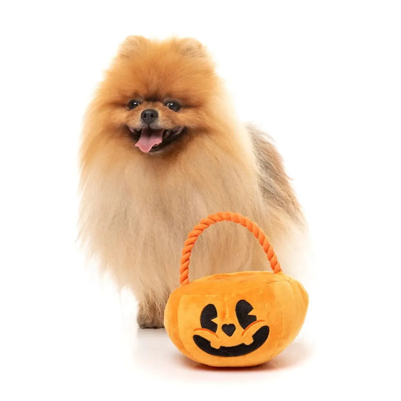 Fuzzyard Halloween Trick or Treats Basket Dog Toy --^--
