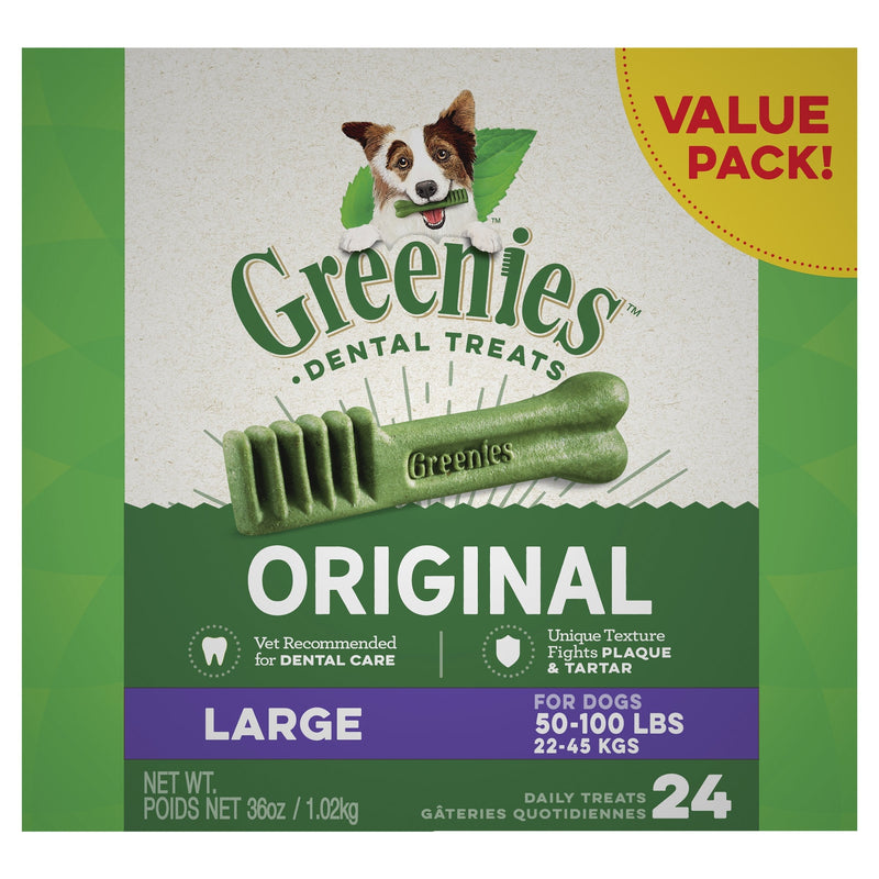 Greenies Dog Original Dental Treats for Large Dogs Value Pack 1kg ^._.^