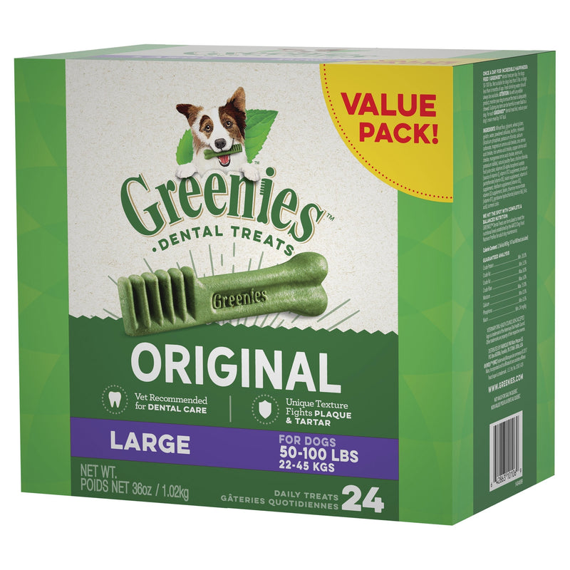 Greenies Dog Original Dental Treats for Large Dogs Value Pack 1kg ^._.^
