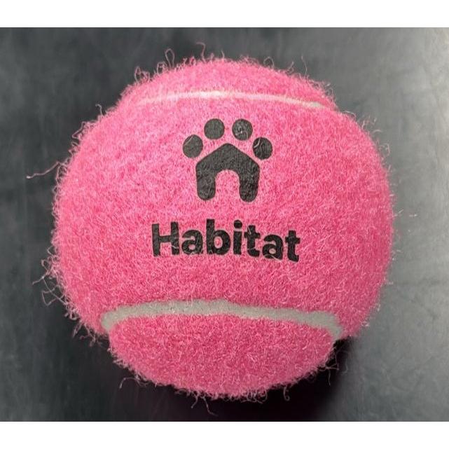 Habitat Medium Sized Tennis Ball Dog Toy Pink-Habitat Pet Supplies