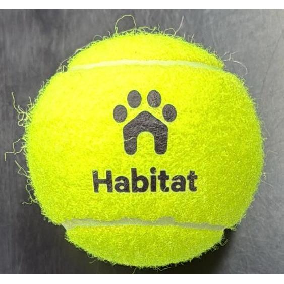 Habitat Medium Sized Tennis Ball Dog Toy Yellow-Habitat Pet Supplies