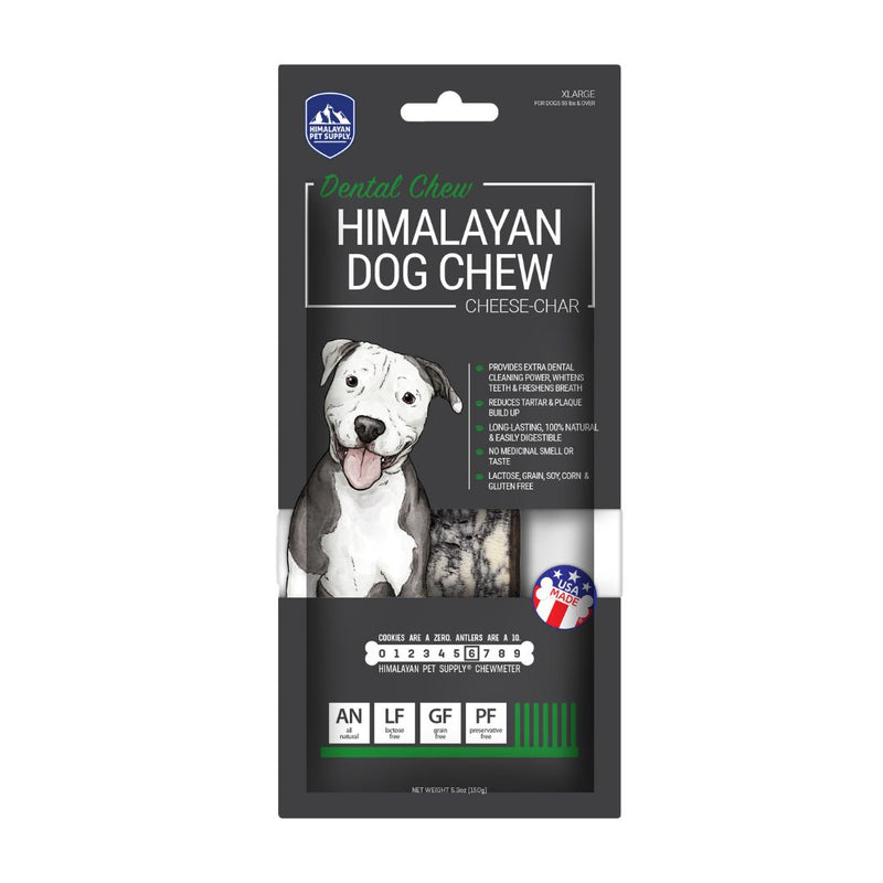 Himalayan Pet Supply Yaky Cheese Chew Charcoal Dog Treat Extra Large-Habitat Pet Supplies