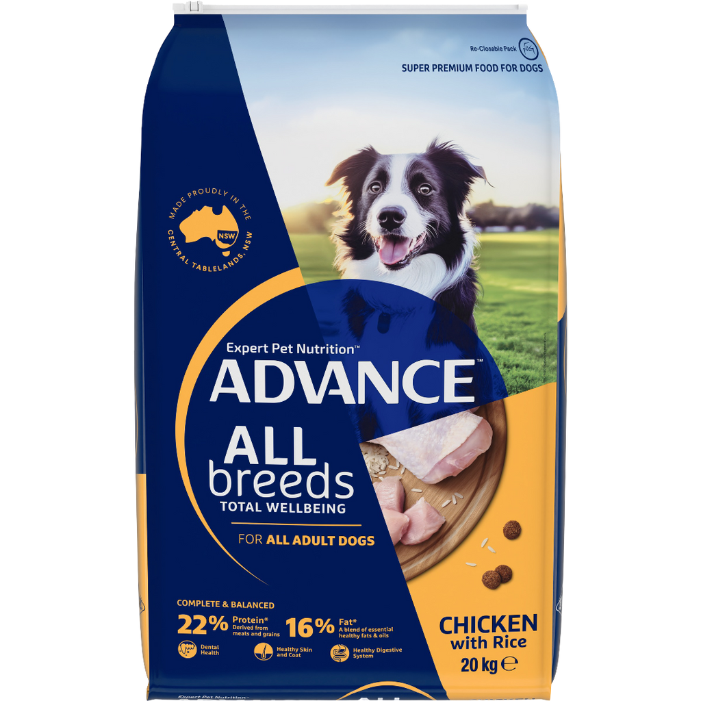 Advance All Breed Chicken and Rice Adult Dog Dry Food 20kg