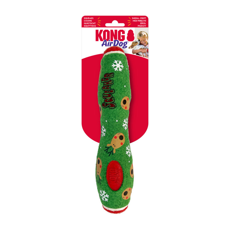 KONG Christmas Airdog Squeaker Stick Large Dog Toy Habitat Pet Supplies