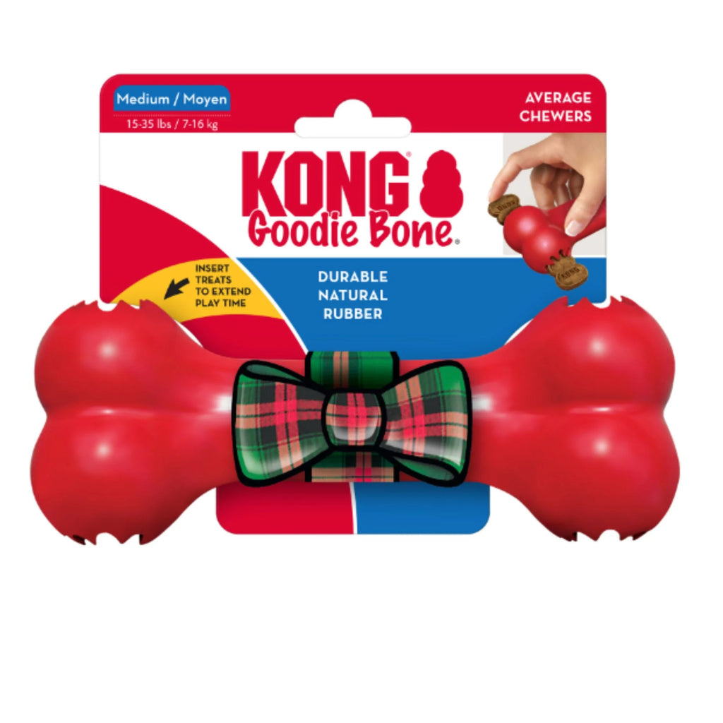 KONG Christmas Goodie Bone Medium Dog Toy ***-Habitat Pet Supplies