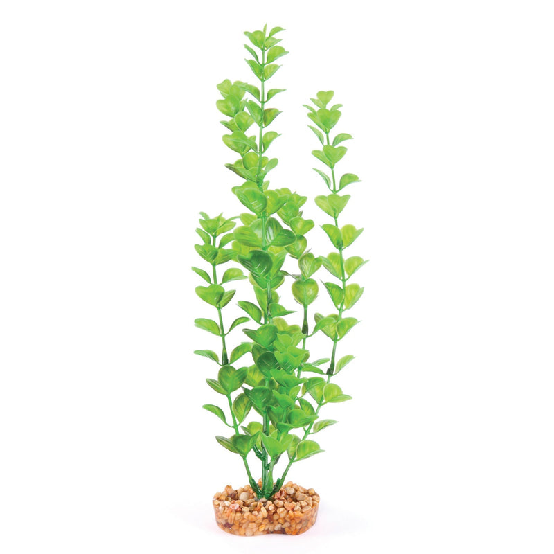 Kazoo Aquarium Artificial Plant Green with Medium Leaves 30cm-Habitat Pet Supplies