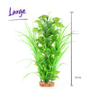 Kazoo Aquarium Artificial Plant Green with Thin Leaves and Spots Large