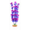 Kazoo Aquarium Artificial Plant Pink and Purple with Medium Leaves 20cm-Habitat Pet Supplies