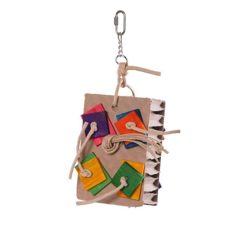 Kazoo Bird Toy Cardboard Activity Board Small-Habitat Pet Supplies
