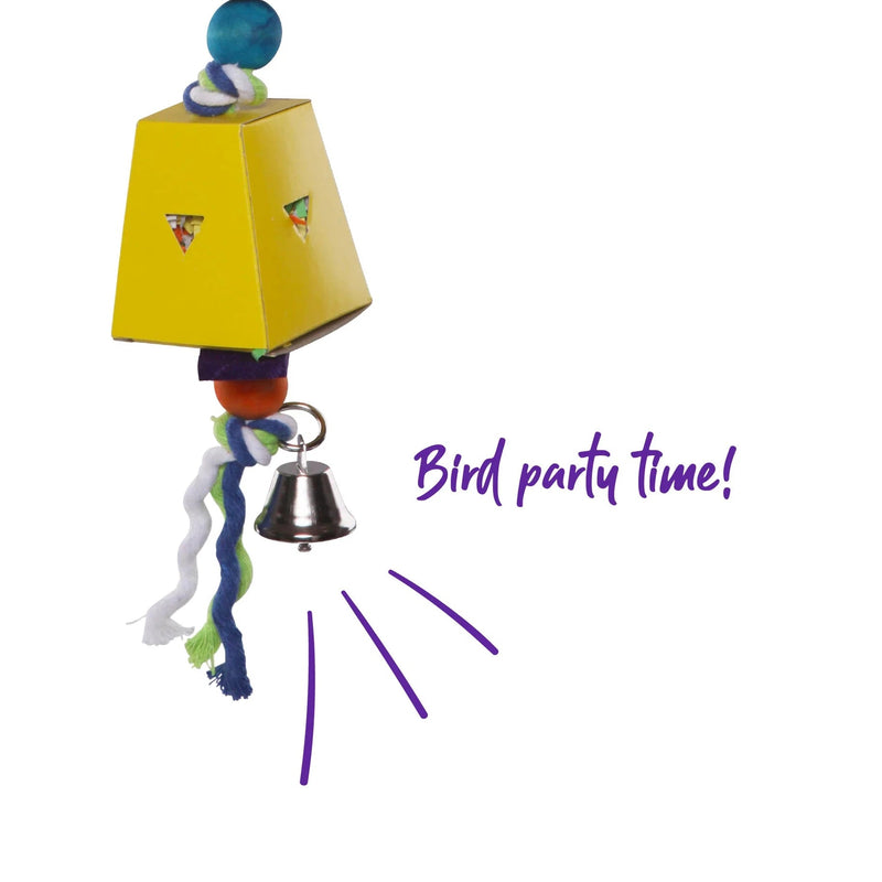 Kazoo Bird Toy Twin Ball and Cardboard Foraging Toy