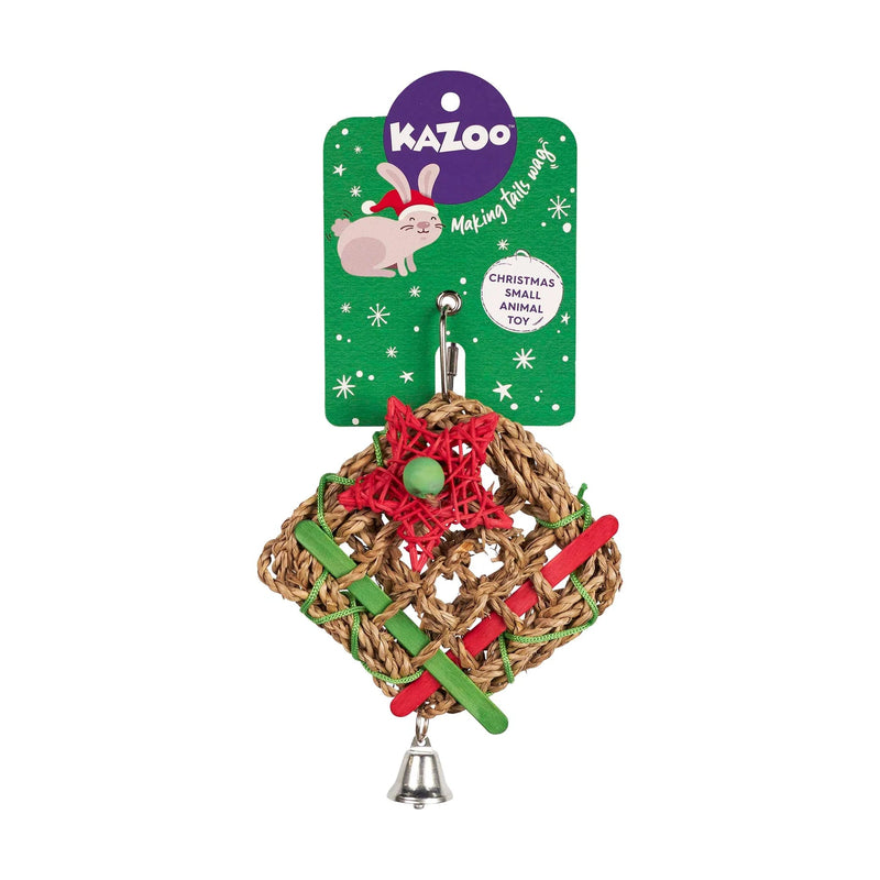 Kazoo Christmas Festive Lattice Rabbit and Guinea Pig Toy Habitat Pet