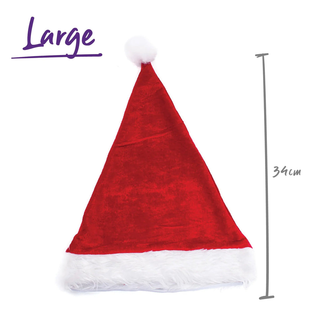 Kazoo Christmas Santa Paws Hat Large-Habitat Pet Supplies