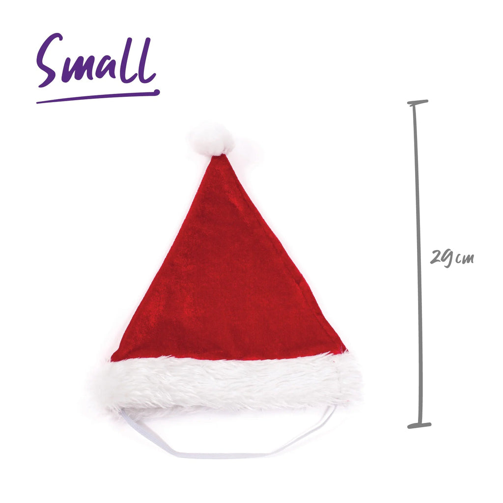 Kazoo Christmas Santa Paws Hat Small-Habitat Pet Supplies