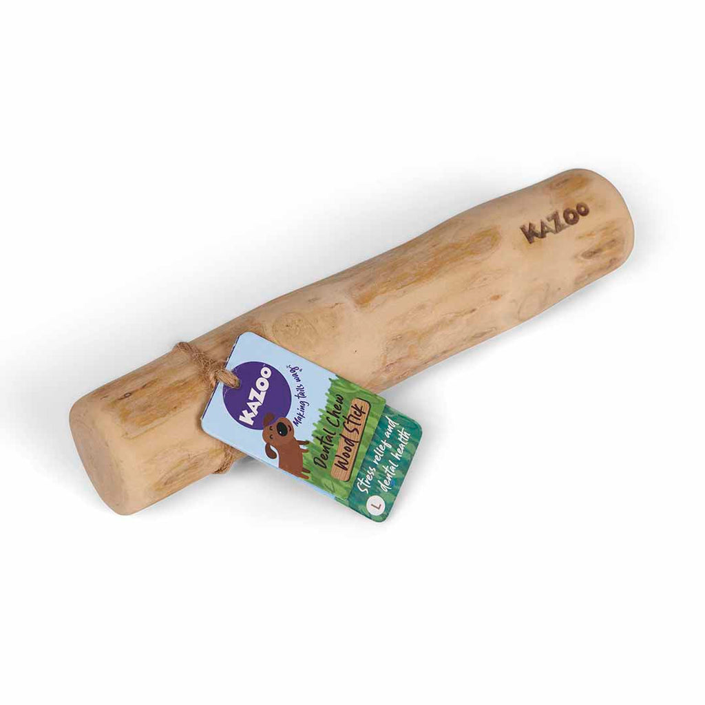 Kazoo Dental Chew Coffee Wood Stick Large-Habitat Pet Supplies