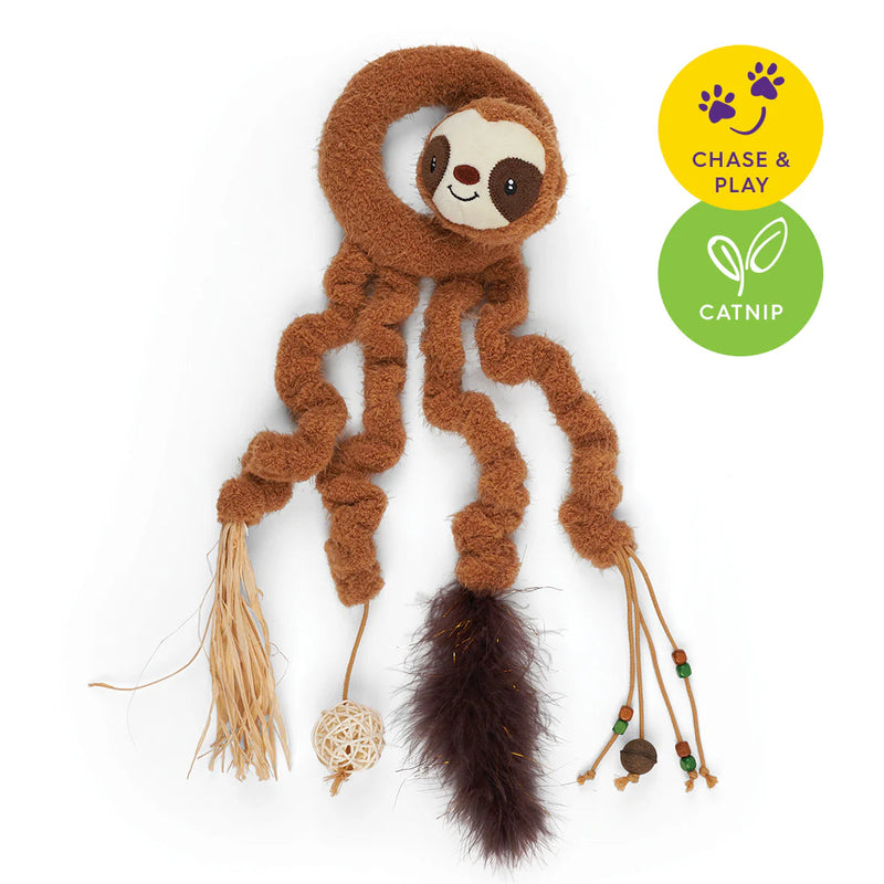Kazoo Long Legged Sloth Cat Toy ^._.^-Habitat Pet Supplies