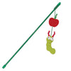 Kazoo Munchy Caterpillar Wand Cat Toy ^._.^-Habitat Pet Supplies