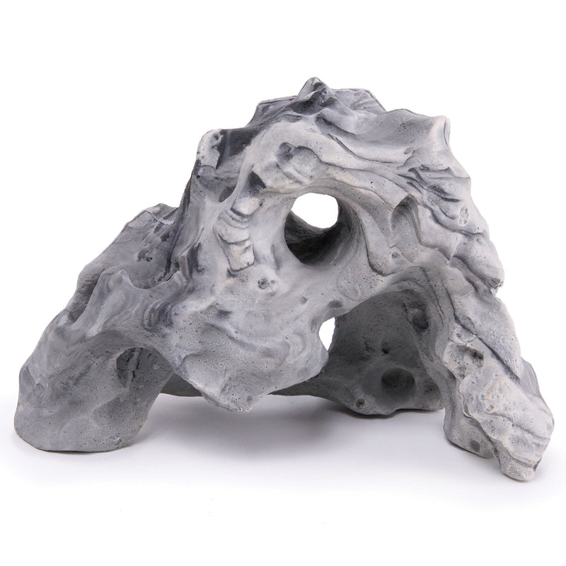 Kazoo Sandstone Swirl Medium Fish Tank Ornament-Habitat Pet Supplies