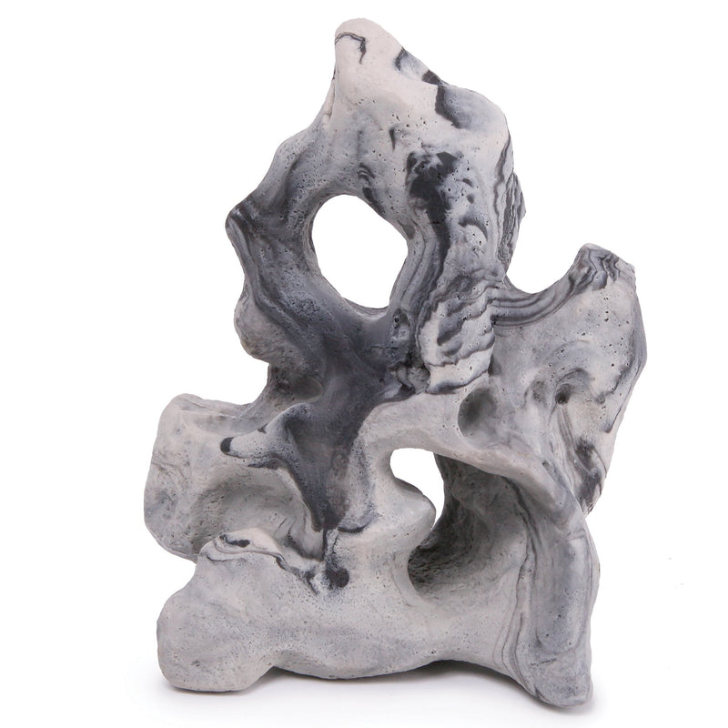 Kazoo Sandstone Swirl Small Fish Tank Ornament-Habitat Pet Supplies