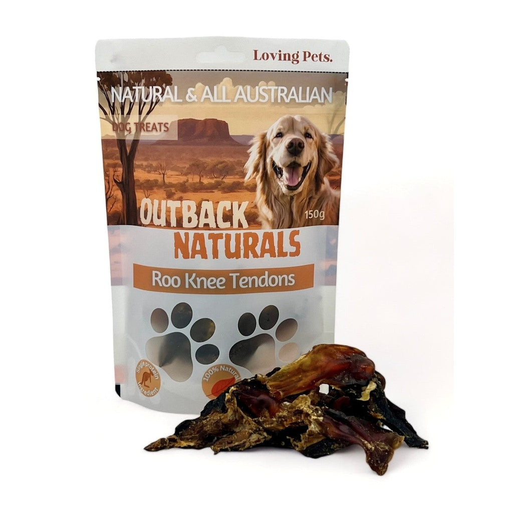 Loving Pets Outback Naturals Kangaroo Knee Tendons Dog Treats 150g-Habitat Pet Supplies