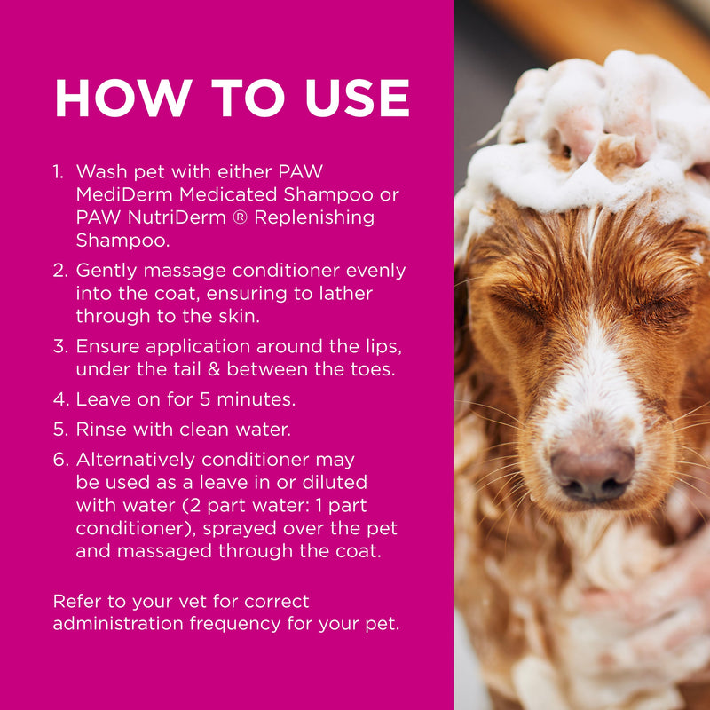 PAW by Blackmores NutriDerm Replenishing Conditioner for Dogs and Cats 200ml