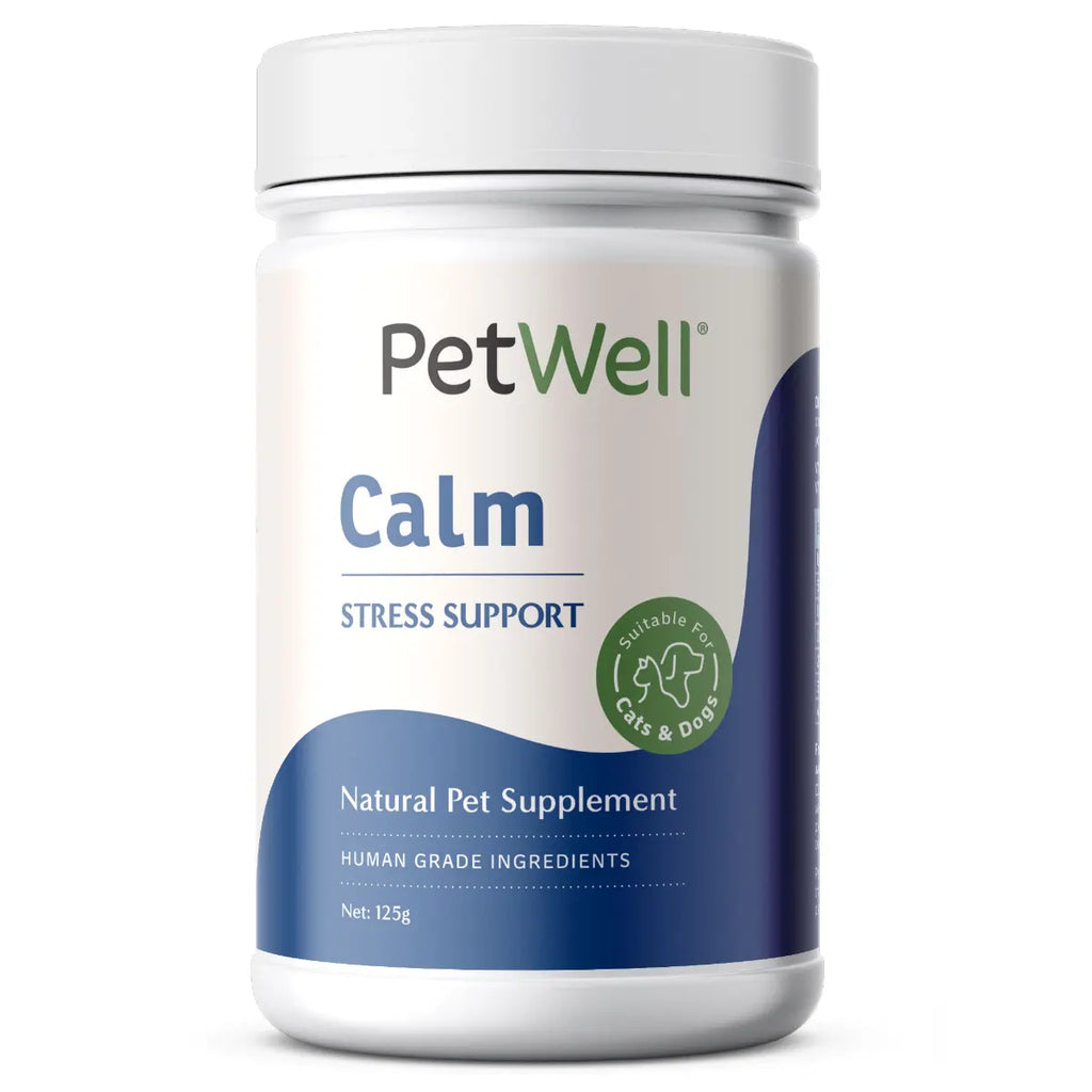 PetWell Calm Natural Anxiety Aid Supplement for Dogs and Cats 125g-Habitat Pet Supplies