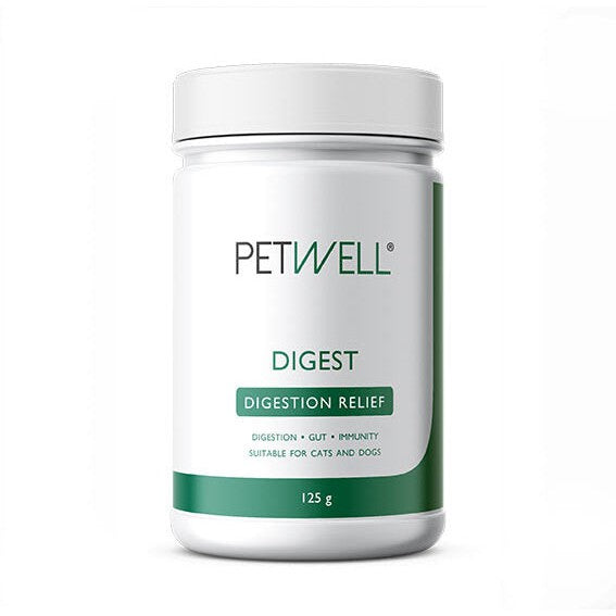 PetWell Digest Natural Pet Digestion Supplement for Dogs and Cats 125g *!*!*-Habitat Pet Supplies