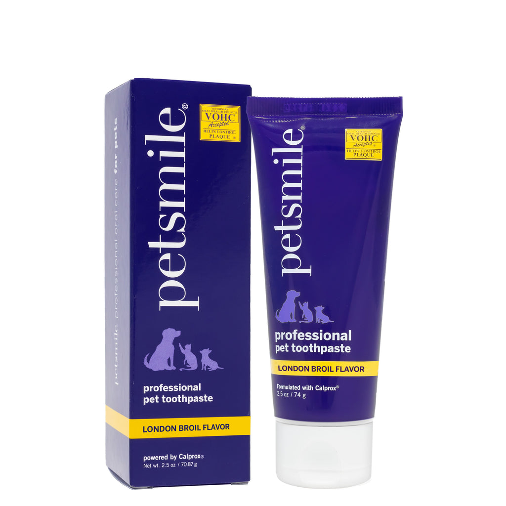 Petsmile Beef London Broil Flavoured Professional Toothpaste for Dogs and Cats 2.5oz/70.87g-Habitat Pet Supplies