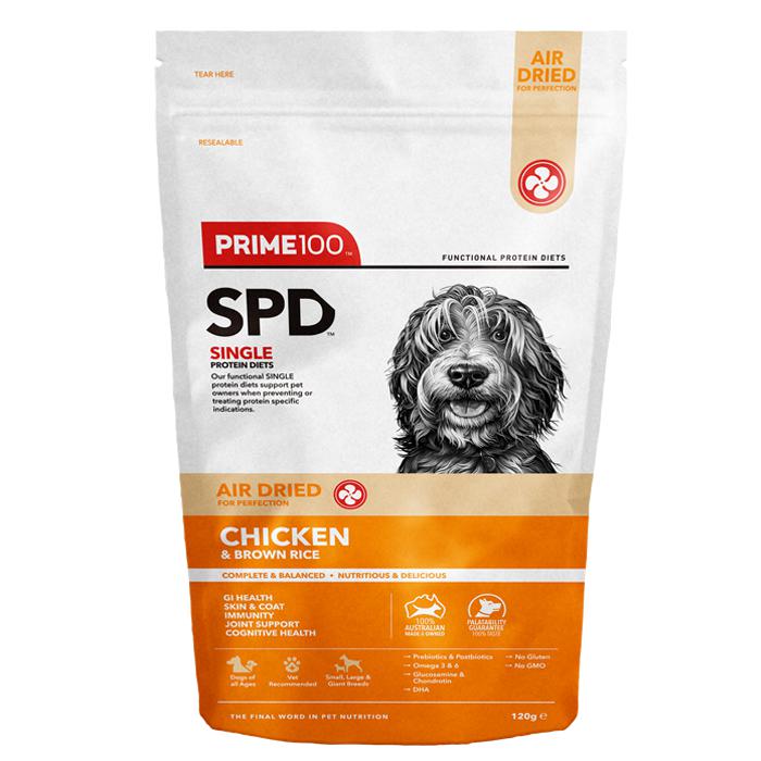 Prime 100 SPD Air Chicken and Brown Rice Dog Food 120g-Habitat Pet Supplies