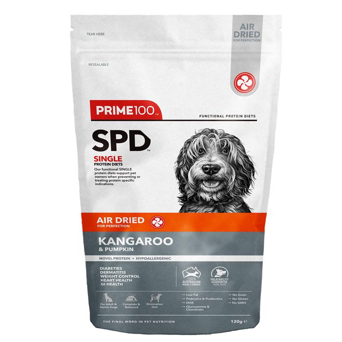 Prime 100 SPD Air Kangaroo and Pumpkin Dog Food 120g-Habitat Pet Supplies
