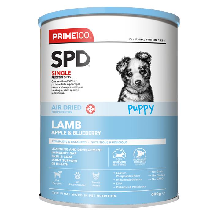 Prime 100 SPD Air Lamb, Apple and Blueberry Puppy Food 600g-Habitat Pet Supplies