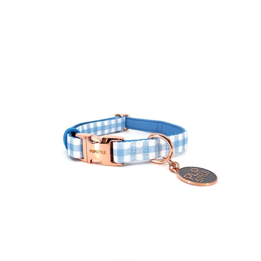 Pupstyle Suburban Collection Blueberry Muffin Dog Collar Medium-Habitat Pet Supplies