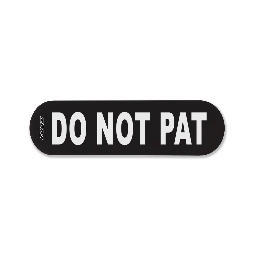 Rogz Pre-Made Badge Do Not Pat Lge-Habitat Pet Supplies