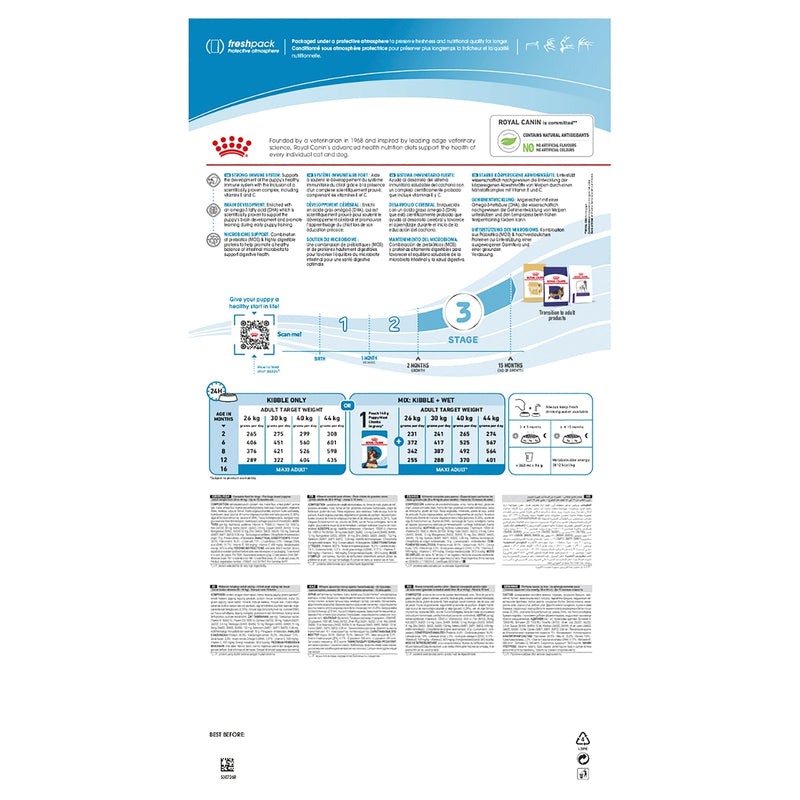 Royal Canin Dog Maxi Puppy Dry Food 15kg ^._.^