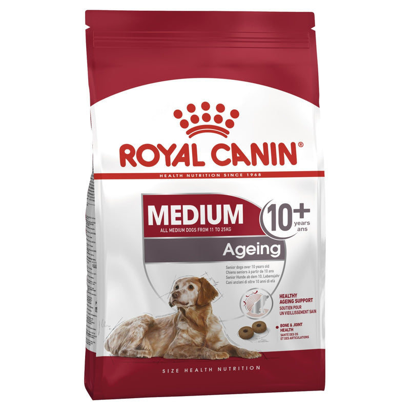 Royal Canin Dog Medium Ageing 10+ Dry Food 15kg ^._.^-Habitat Pet Supplies