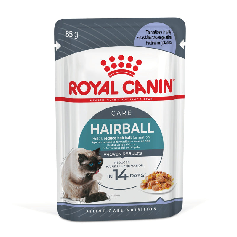 Royal Canin Hairball Care Jelly Wet Food Pouch 85g x12