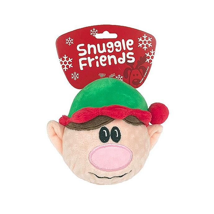 Snuggle Friends Christmas Elf Dog Toy Ball ***-Habitat Pet Supplies