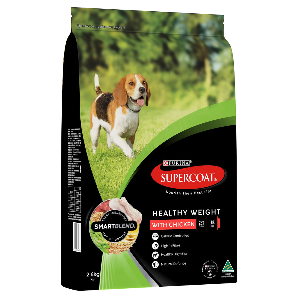 Supercoat Chicken Healthy Weight Adult Dry Dog Food 2.6kg-Habitat Pet Supplies